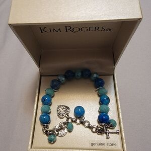 Kim Rogers Blue and Silver Bracelet
